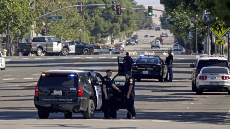 California deputy shot in ‘ambush’ attack at police station