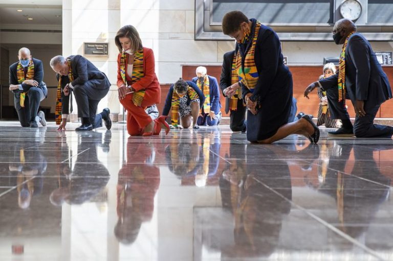 ‘Unless there’s change, brutality will continue’: On bended knee, Dems unveil police reform bill in wake of George Floyd’s death
